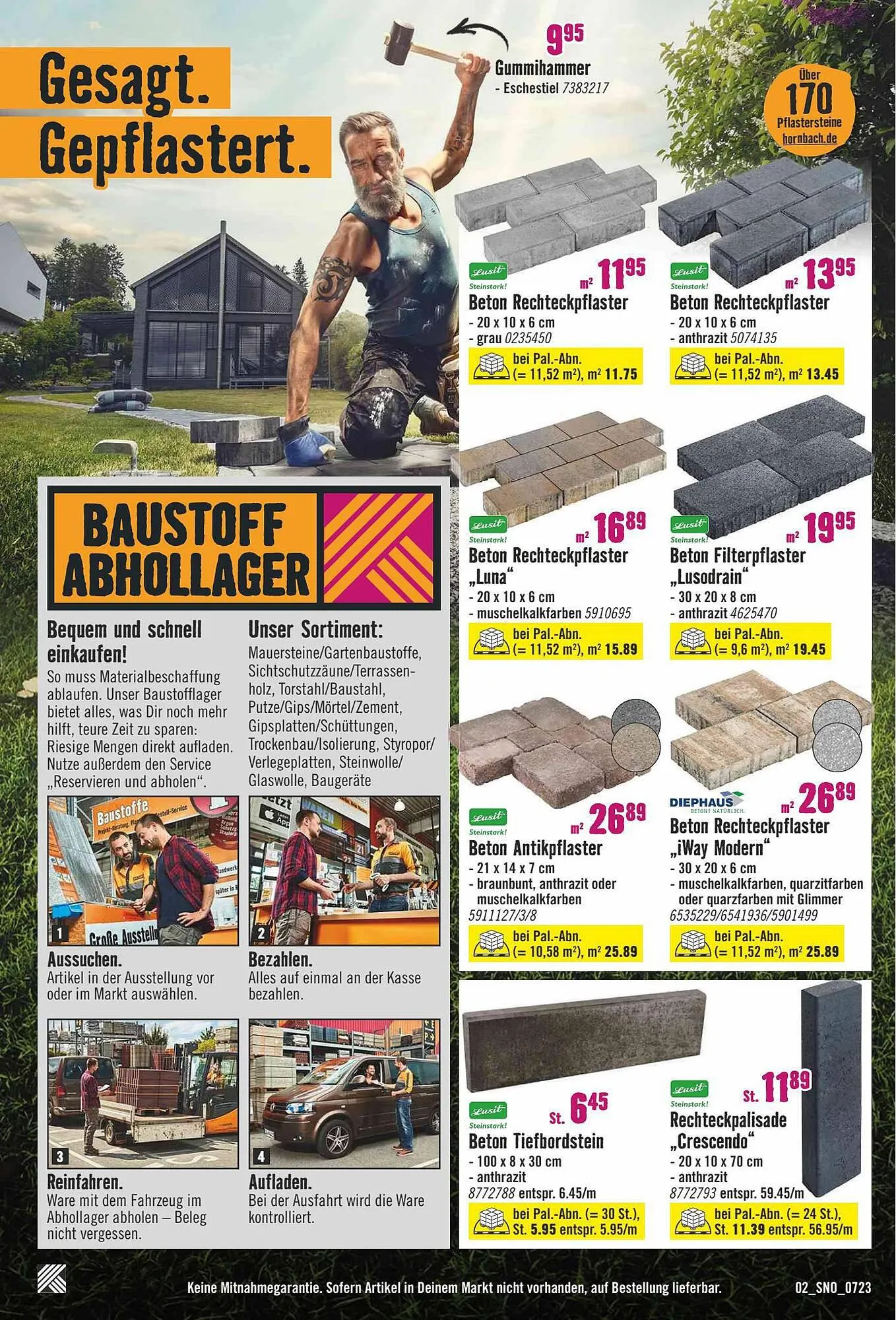 Hornbach Flugblatt von 17. Juli bis 31. Juli 2023 - Flugblätt seite 2