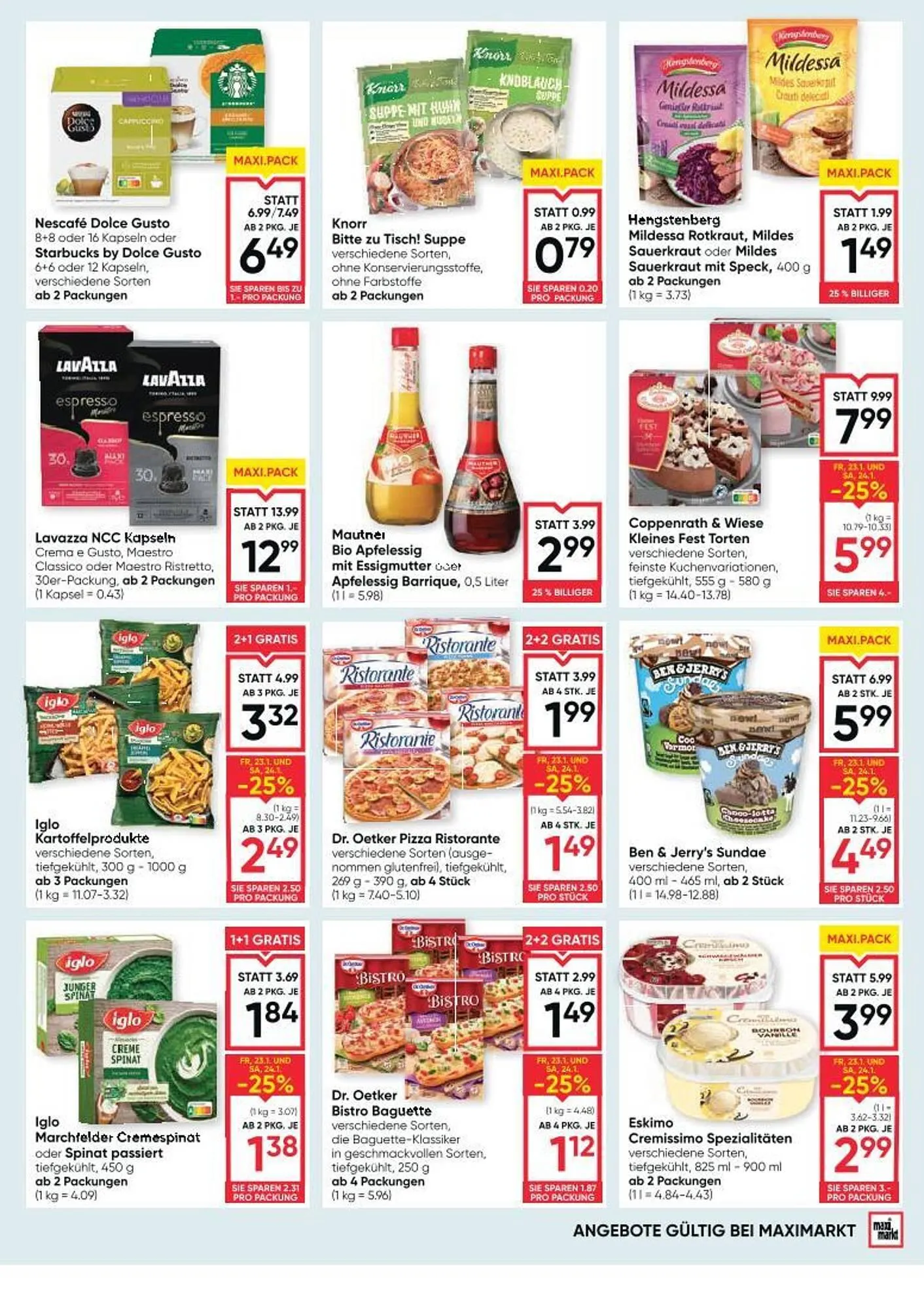Maximarkt Flugblatt von 22. Jänner bis 28. Jänner 2026 - Flugblätt seite  11