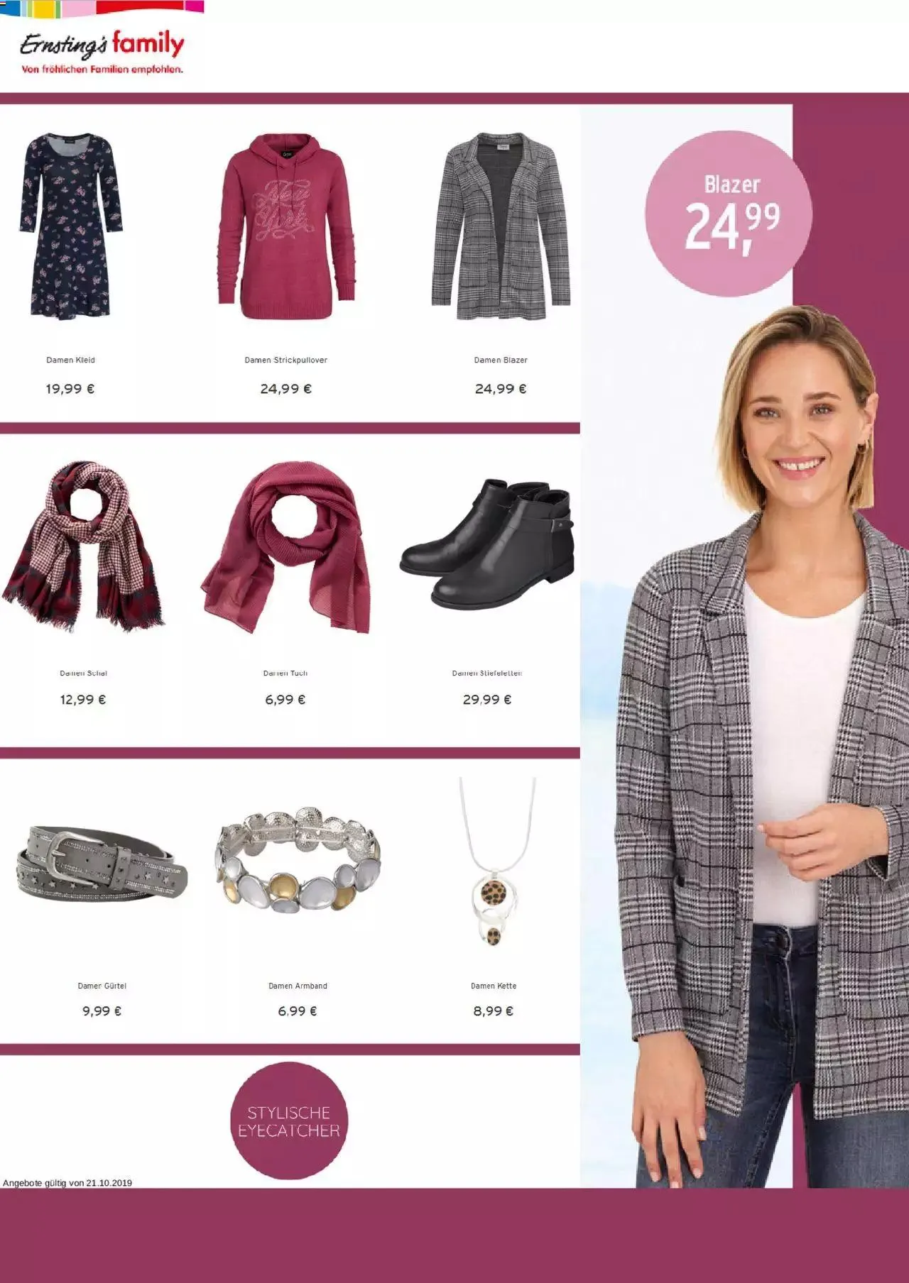 Ernsting's family - Damenmode von 21. Oktober bis 5. Jänner 2024 - Flugblätt seite  3