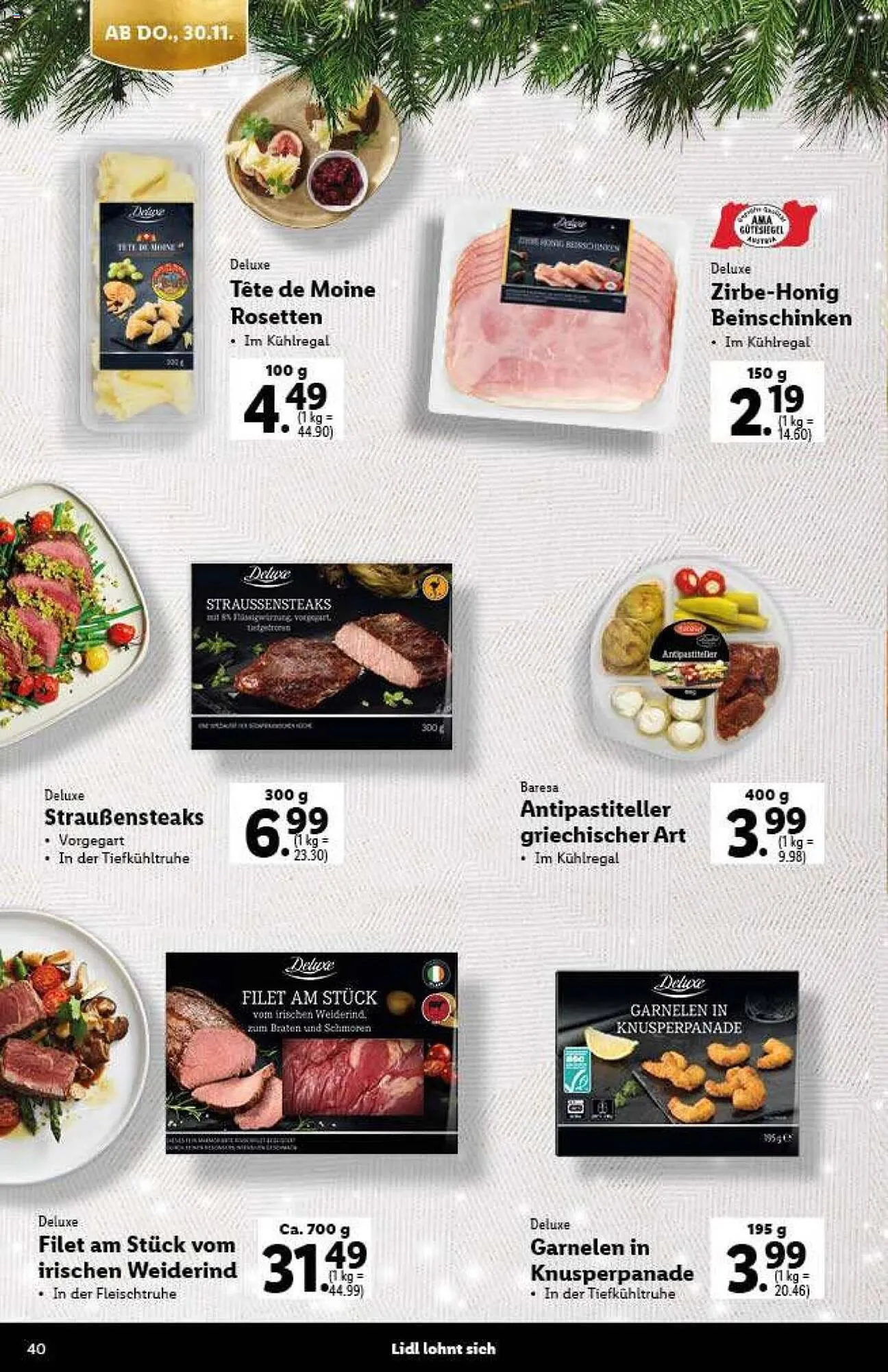 Lidl Flugblatt von 9. November bis 21. Dezember 2023 - Flugblätt seite  40