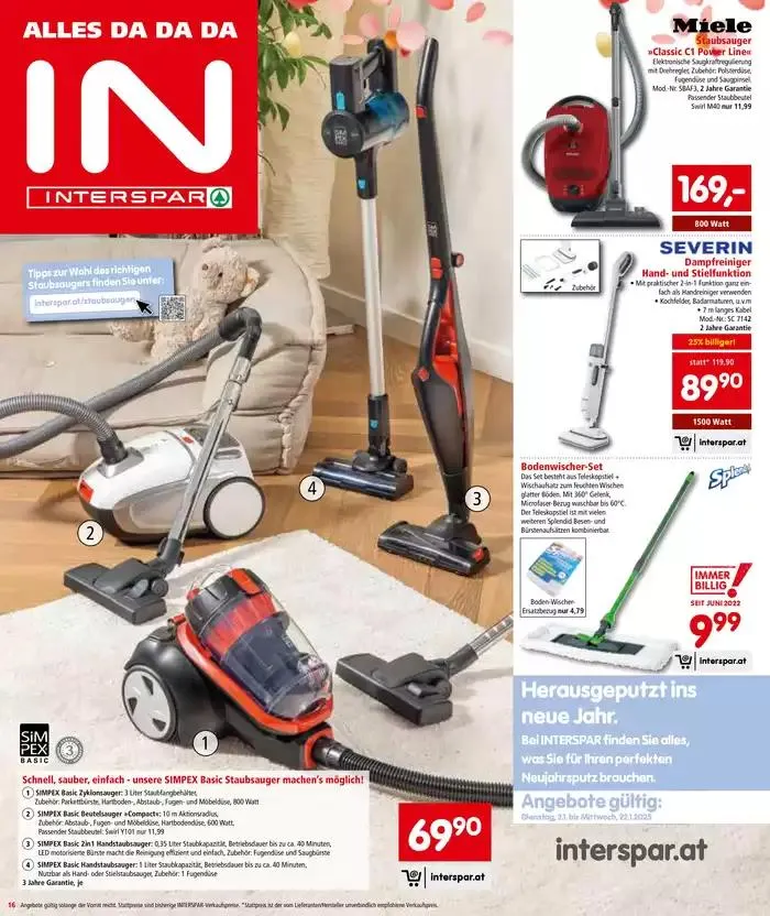 Tolles Angebot für Schnäppchenjäger von 8. Jänner bis 15. Jänner 2025 - Flugblätt seite  16