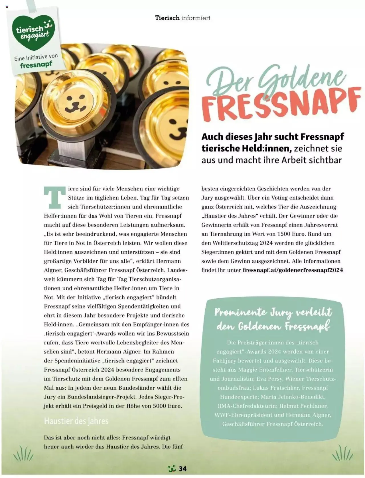 Fressnapf Friends 03/24 von 1. April bis 31. Dezember 2024 - Flugblätt seite 34