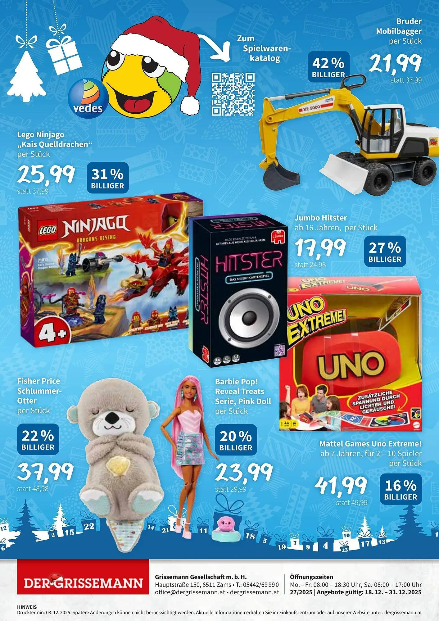 Eurogast Grissemann Flugblatt von 24. Dezember bis 31. Dezember 2025 - Flugblätt seite 12