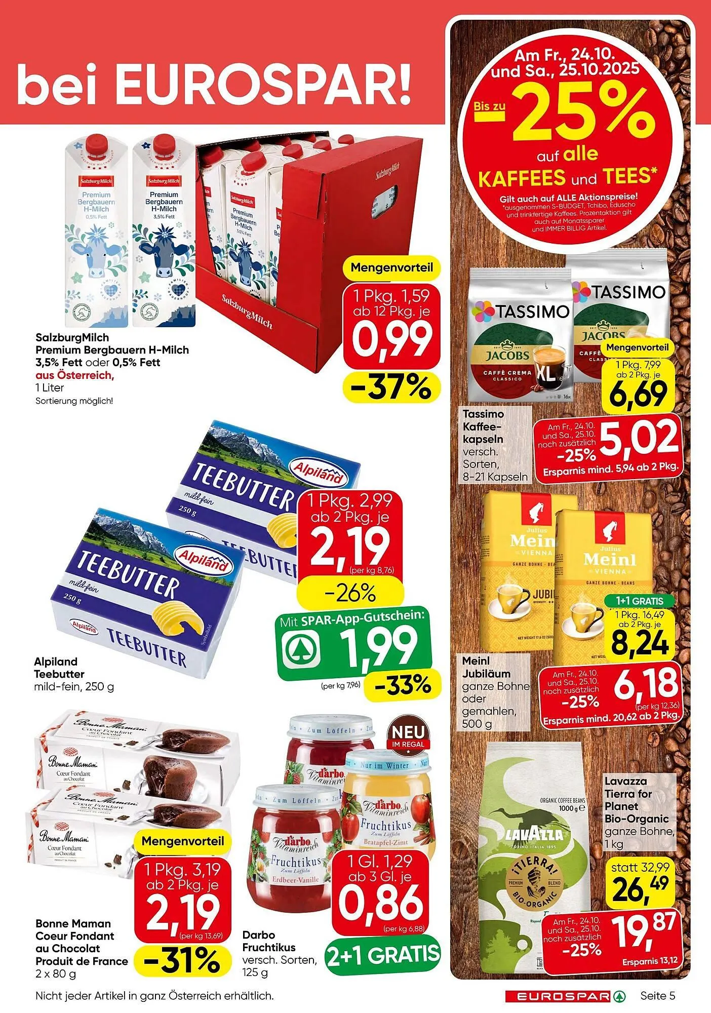 Eurospar Flugblatt von 23. Oktober bis 5. November 2025 - Flugblätt seite 5