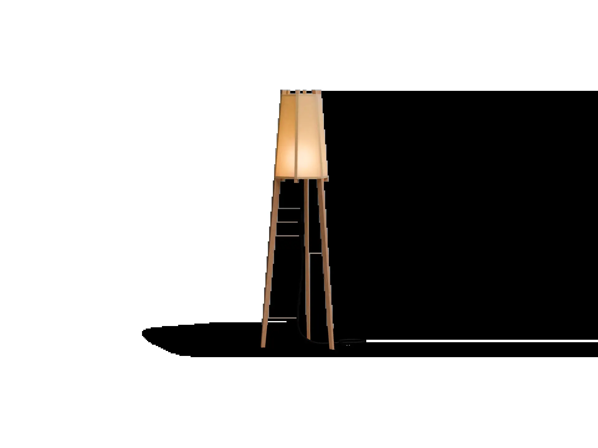 Stehleuchte Taya Pur, Buche