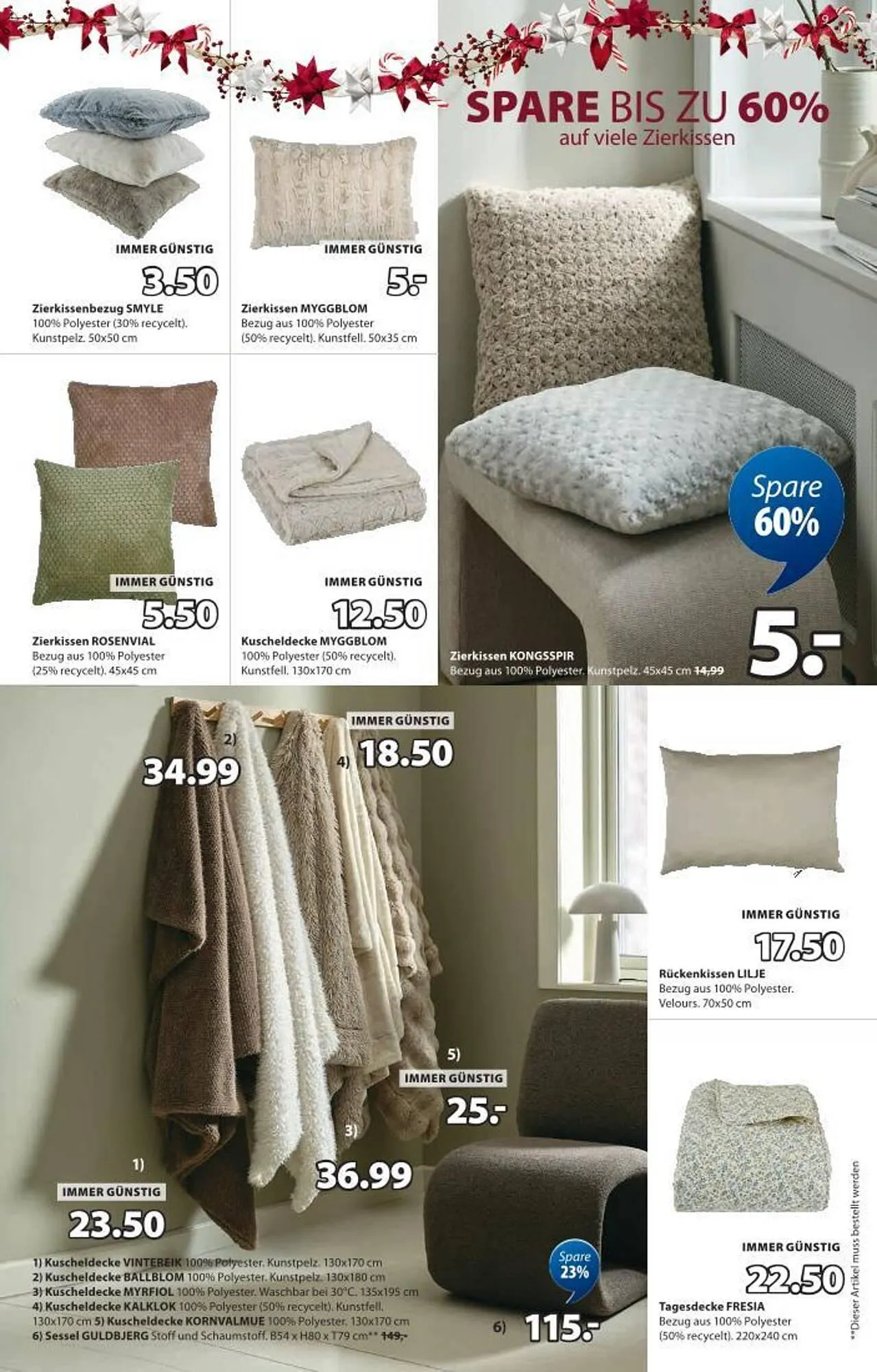 JYSK Flugblatt von 17. Dezember bis 1. Jänner 2026 - Flugblätt seite  9