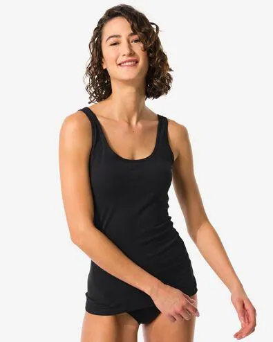 dameshemd katoen zwart