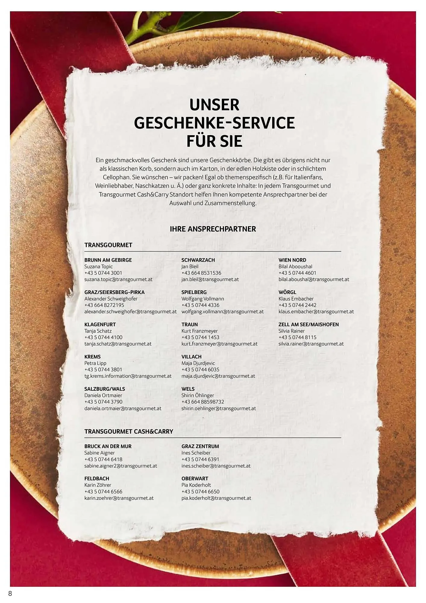 Transgourmet Flugblatt von 13. Oktober bis 24. Dezember 2025 - Flugblätt seite  8