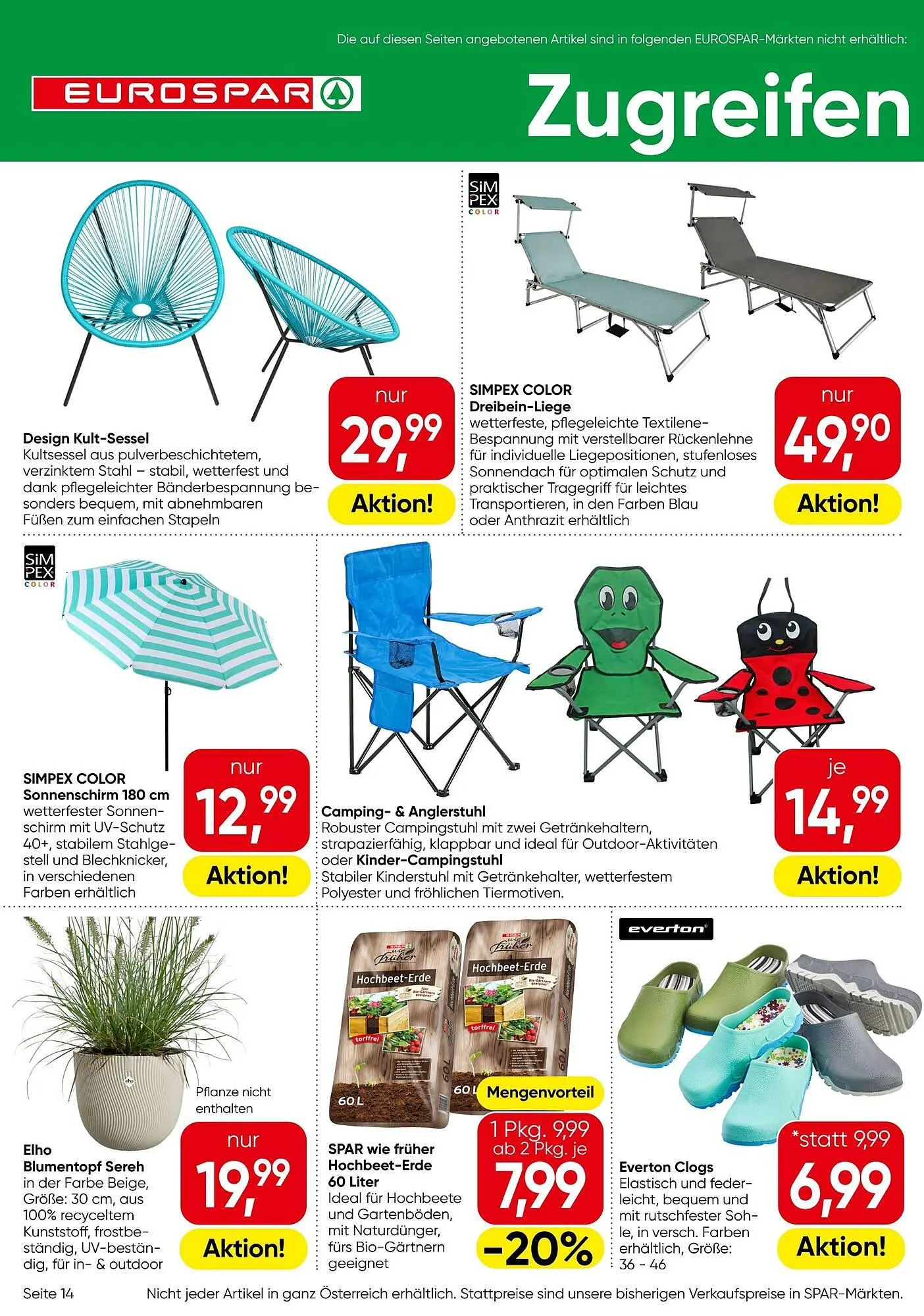 Eurospar Flugblatt von 9. April bis 22. April 2026 - Flugblätt seite  14