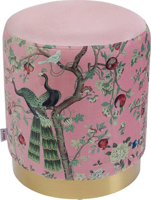 Hocker Cherry Peacock Brass Ø32cm