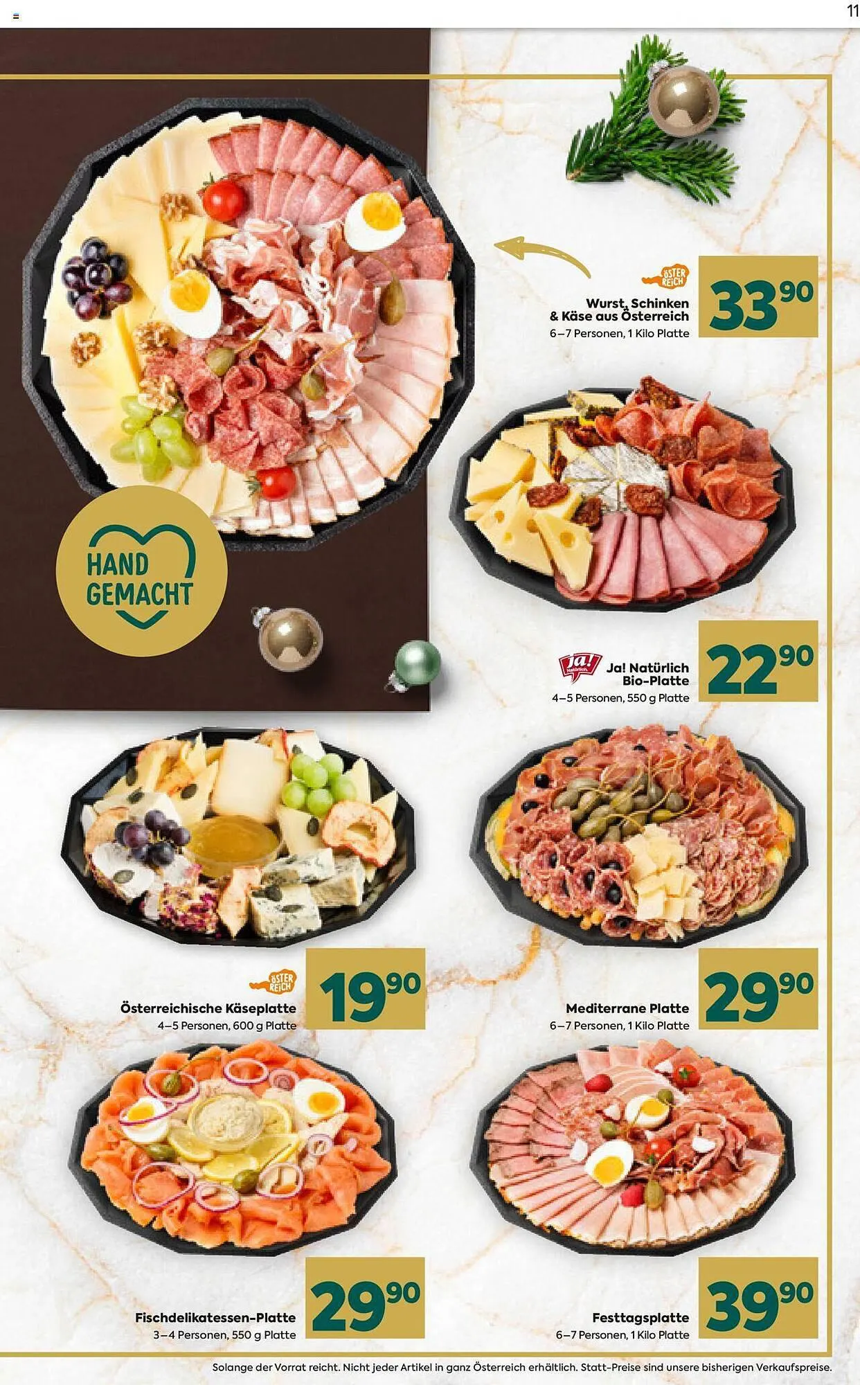 Billa Flugblatt von 30. November bis 23. Dezember 2023 - Flugblätt seite 11