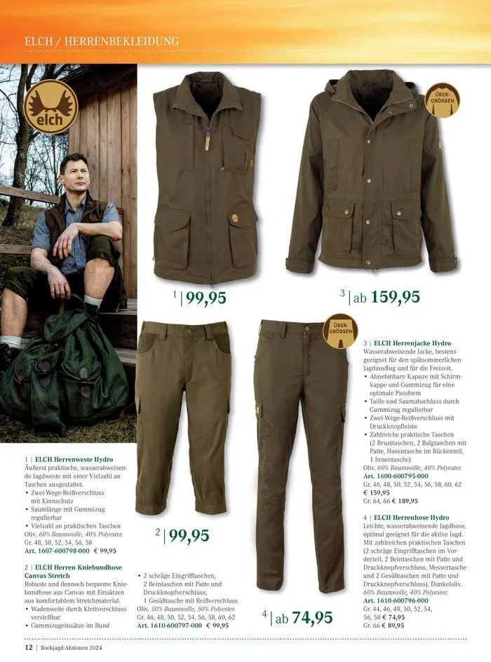 Bock Jagd Aktionen 2024 von 26. Juni bis 31. Dezember 2024 - Flugblätt seite  12