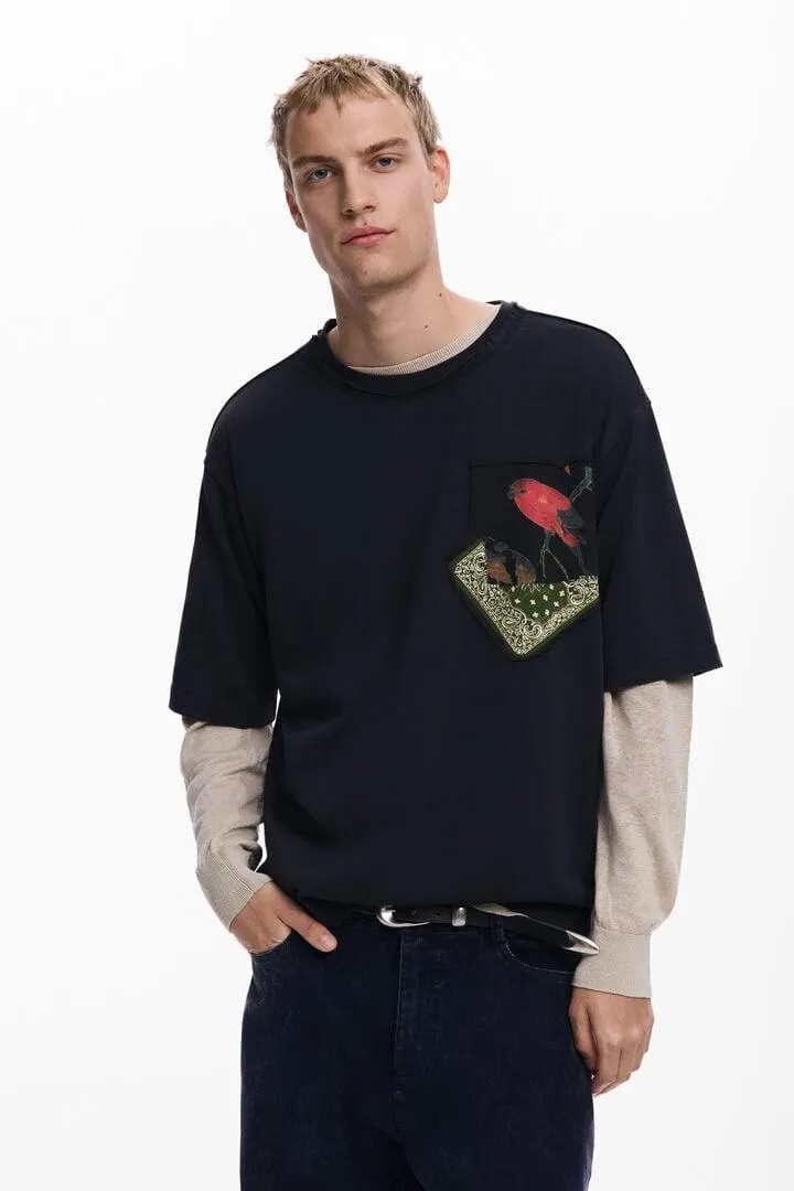 Kurzarm-T-Shirt Bandana