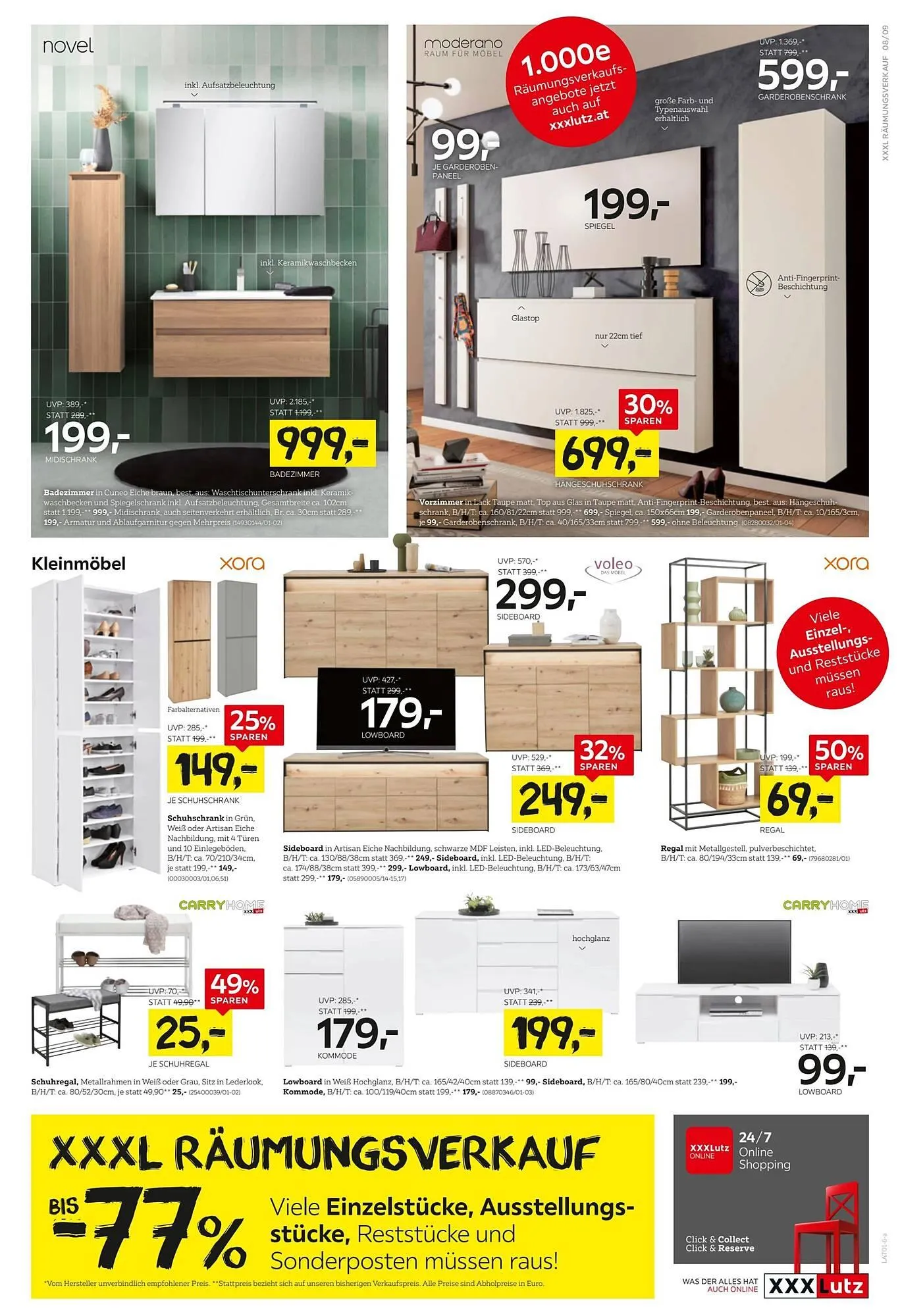 XXXLutz Prospekt von 22. Dezember bis 6. Jänner 2026 - Flugblätt seite  9