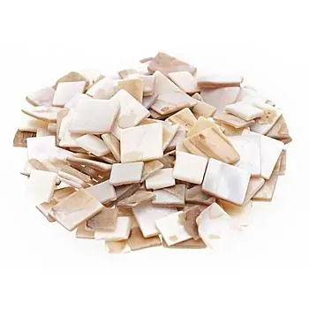 Perlmutt-Mosaik, eckig, 10 x 10 mm, 15 x 15 mm, 100 g