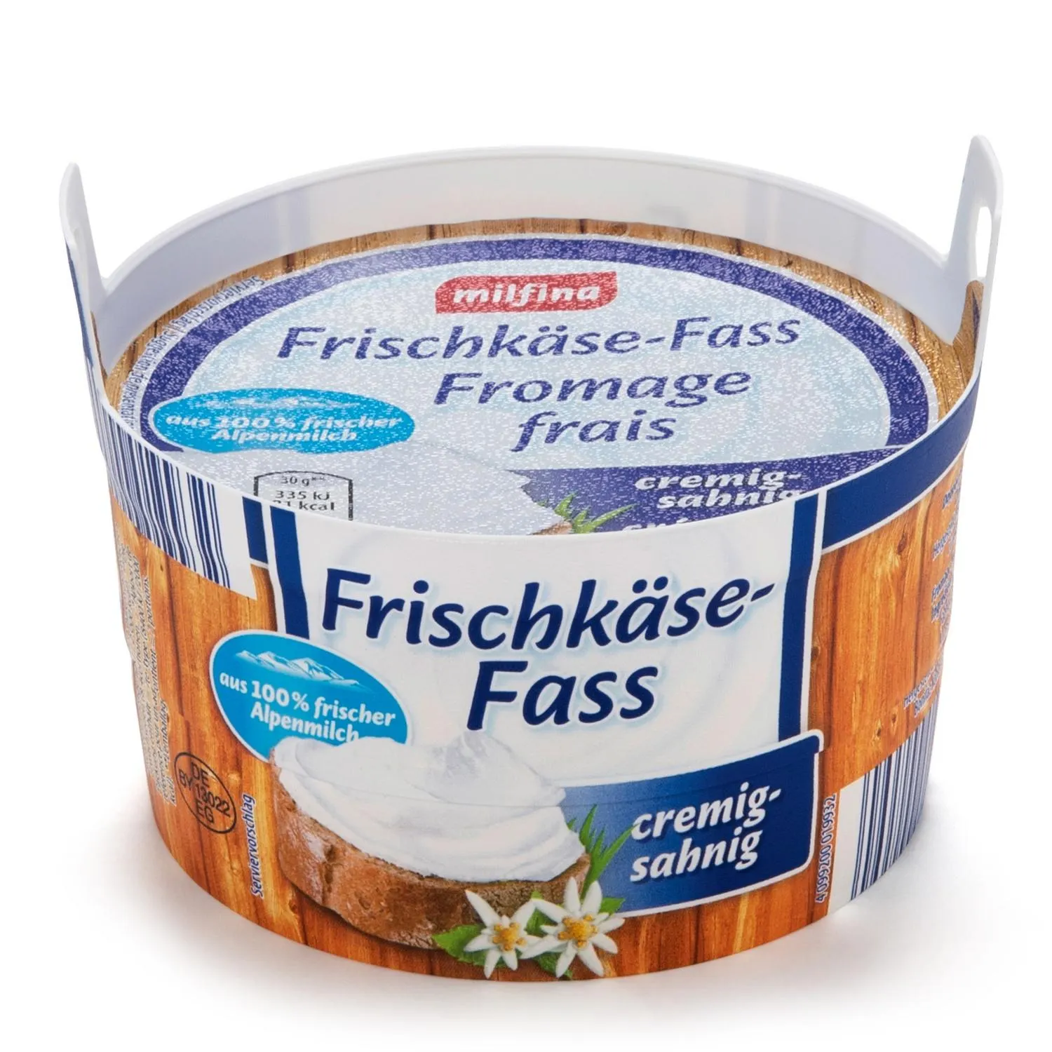 MILFINA Frischkäsefass, Natur 20% Fett