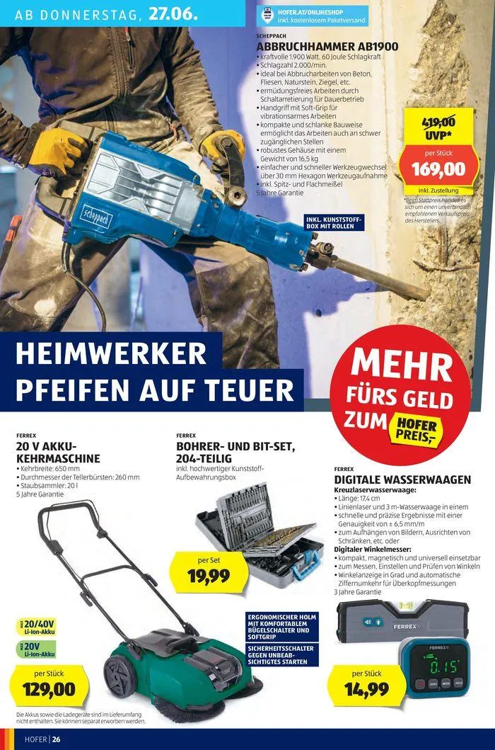 Blättern Sie online im HOFER Flugblatt von 19. Juni bis 3. Juli 2024 - Flugblätt seite  30