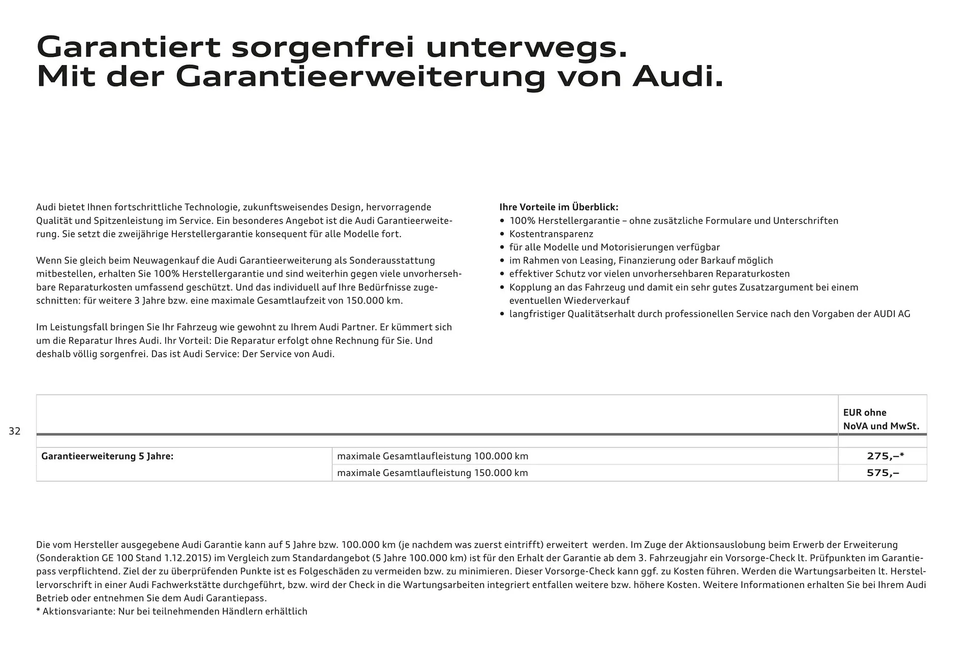 Audi Flugblatt von 20. November bis 22. Juli 2026 - Flugblätt seite  33