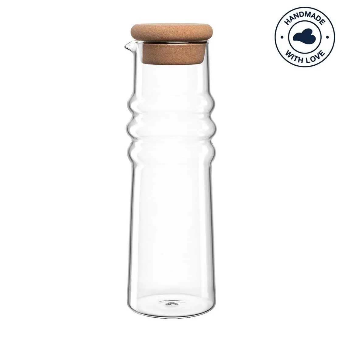 Karaffe SOLE 0,9 l mit Korkstopfen