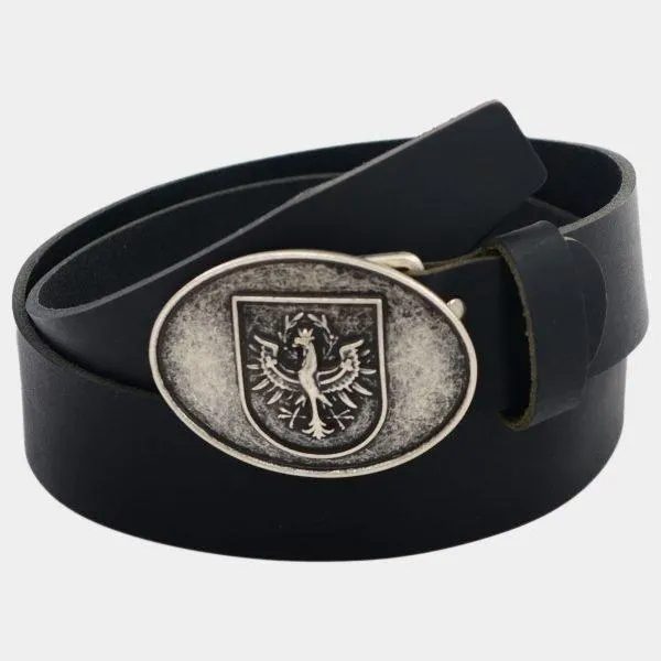 Ledergürtel “Tiroler Adler”, Schwarz