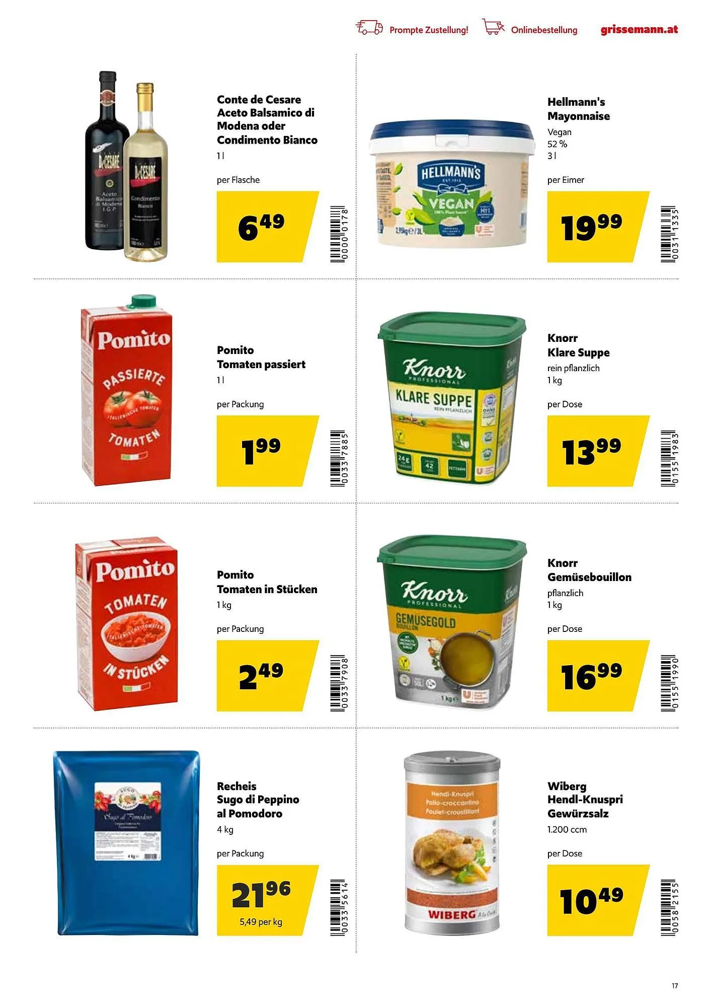 Eurogast Grissemann Flugblatt von 6. April bis 18. April 2026 - Flugblätt seite  17