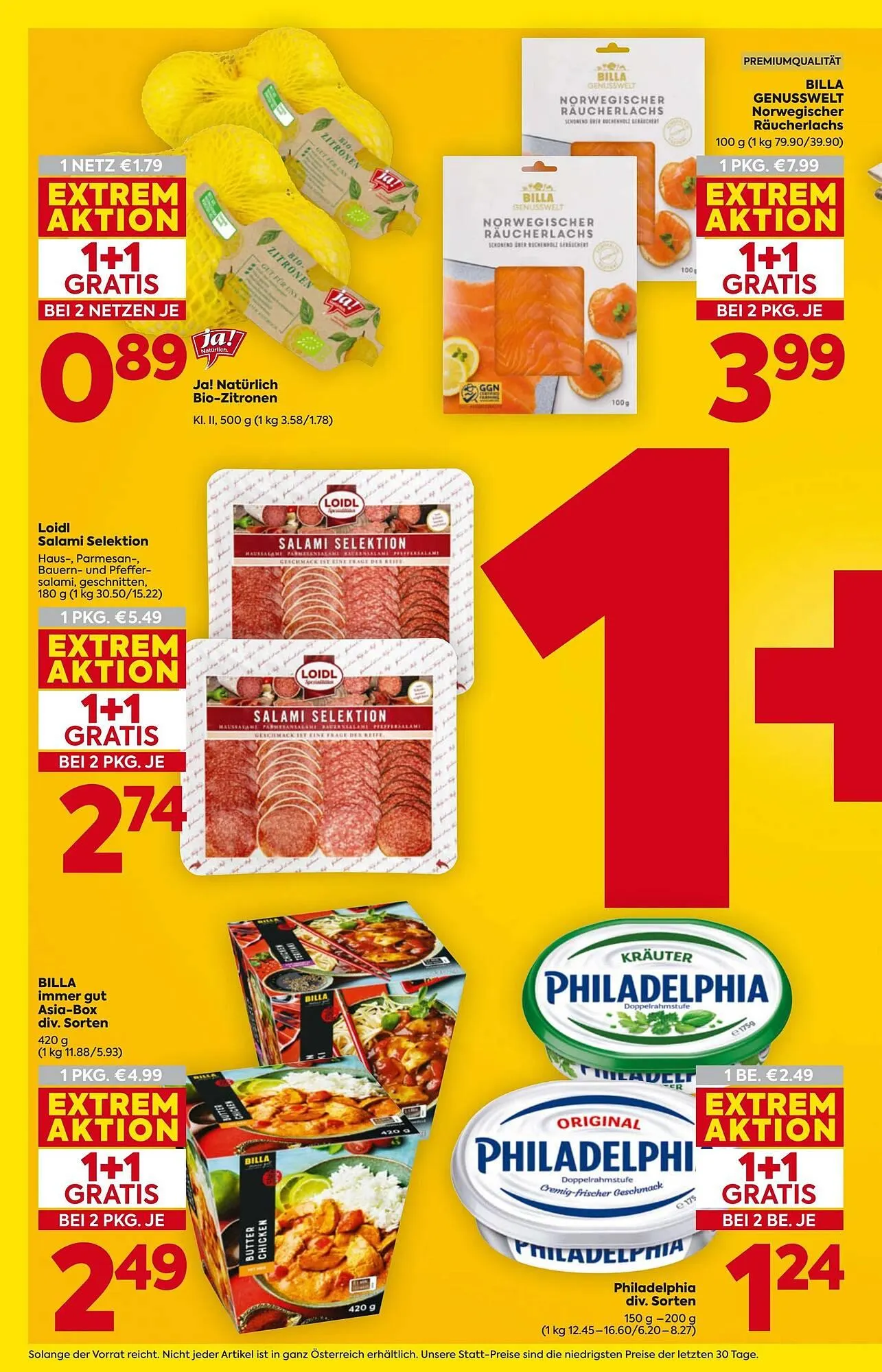 Billa Flugblatt von 22. Jänner bis 28. Jänner 2026 - Flugblätt seite  4