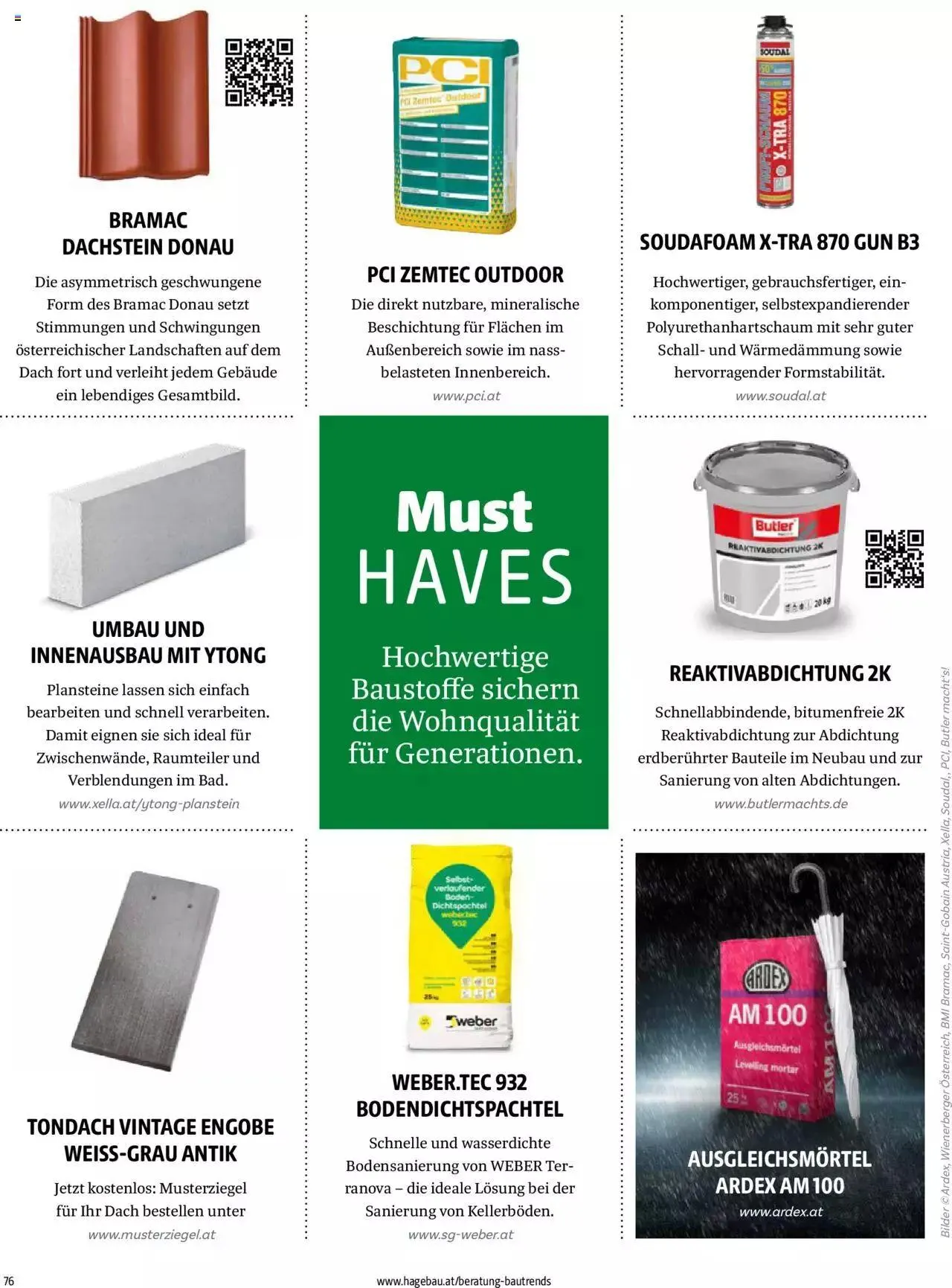 Hagebau Bautrends von 4. April bis 31. Dezember 2024 - Flugblätt seite  76