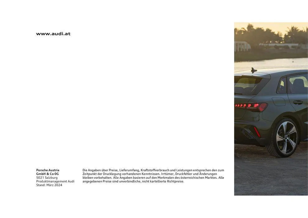 Audi A3 Sportback von 20. März bis 20. März 2025 - Flugblätt seite 32