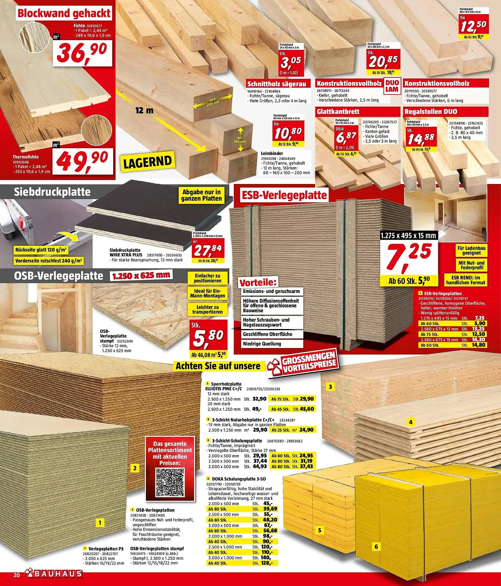 Bauhaus Flugblatt von 1. April bis 21. April 2026 - Flugblätt seite  20