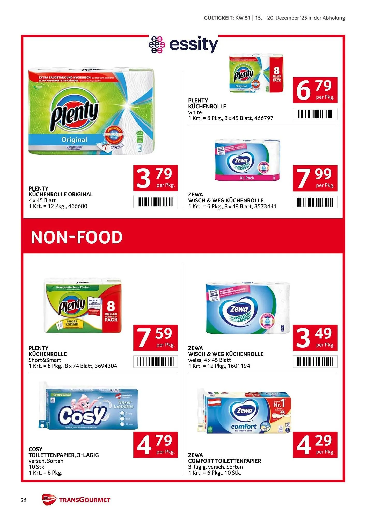 Transgourmet Flugblatt von 15. Dezember bis 21. Dezember 2025 - Flugblätt seite  25