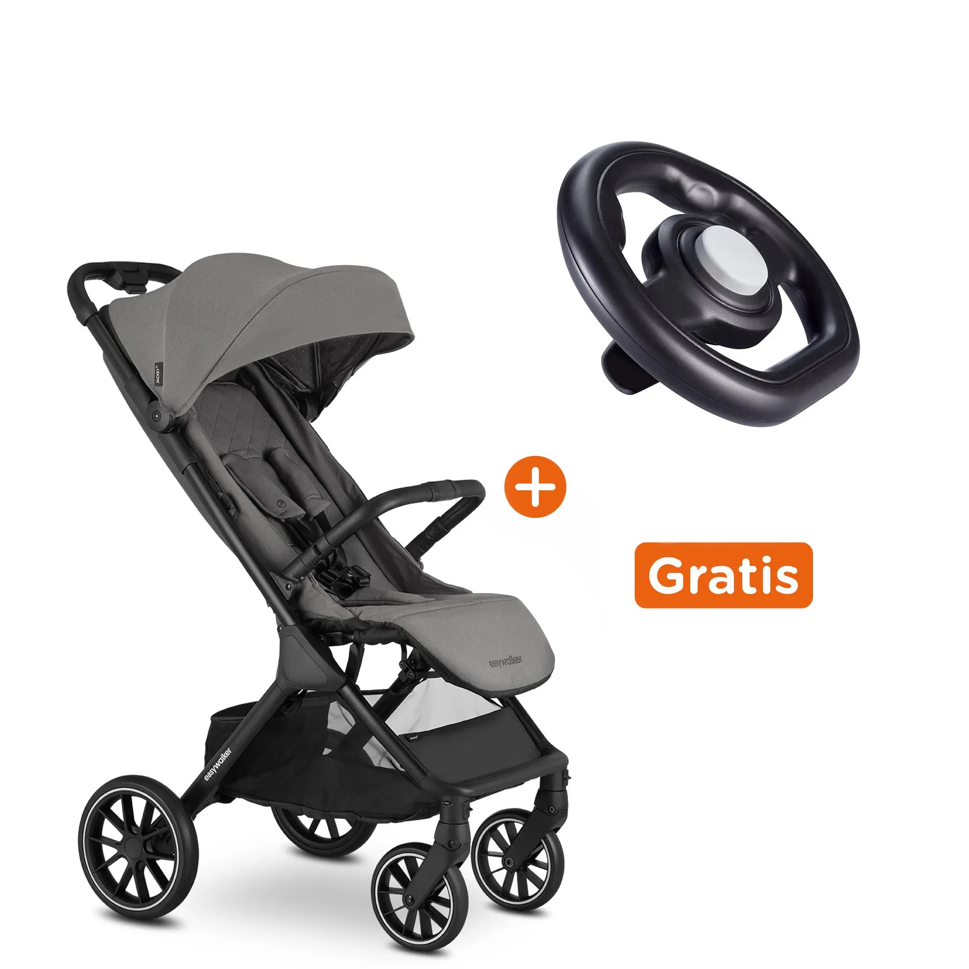 Jackey XL Marble Grey mit Lenkrad