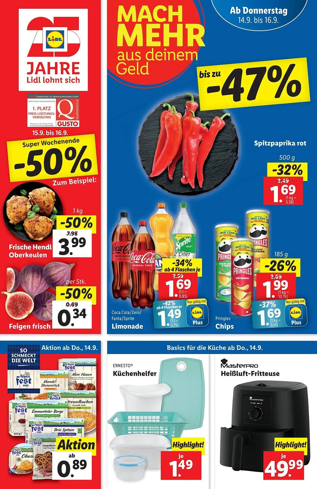 Lidl Flugblatt von 13. September bis 20. September 2023 - Flugblätt seite 1