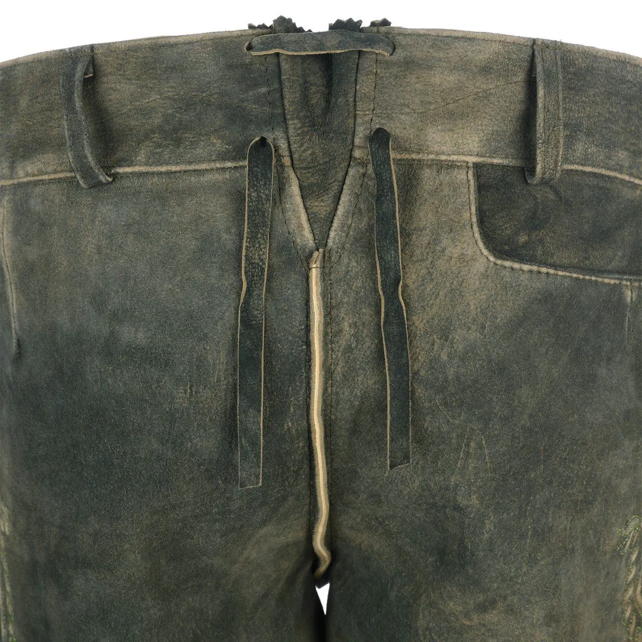Herren Lederhose “Ludwig”, Grün