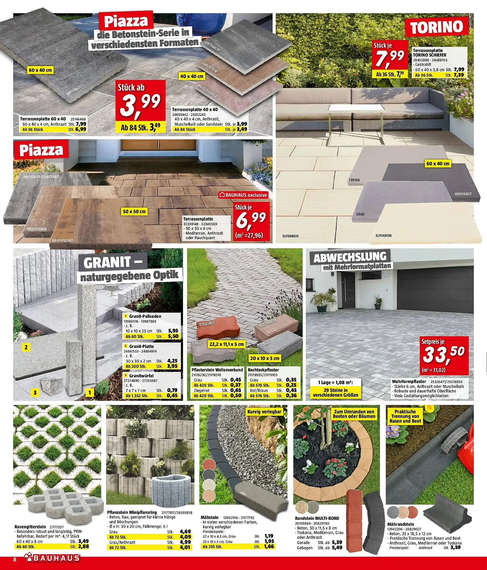 Bauhaus Flugblatt von 1. April bis 21. April 2026 - Flugblätt seite  8