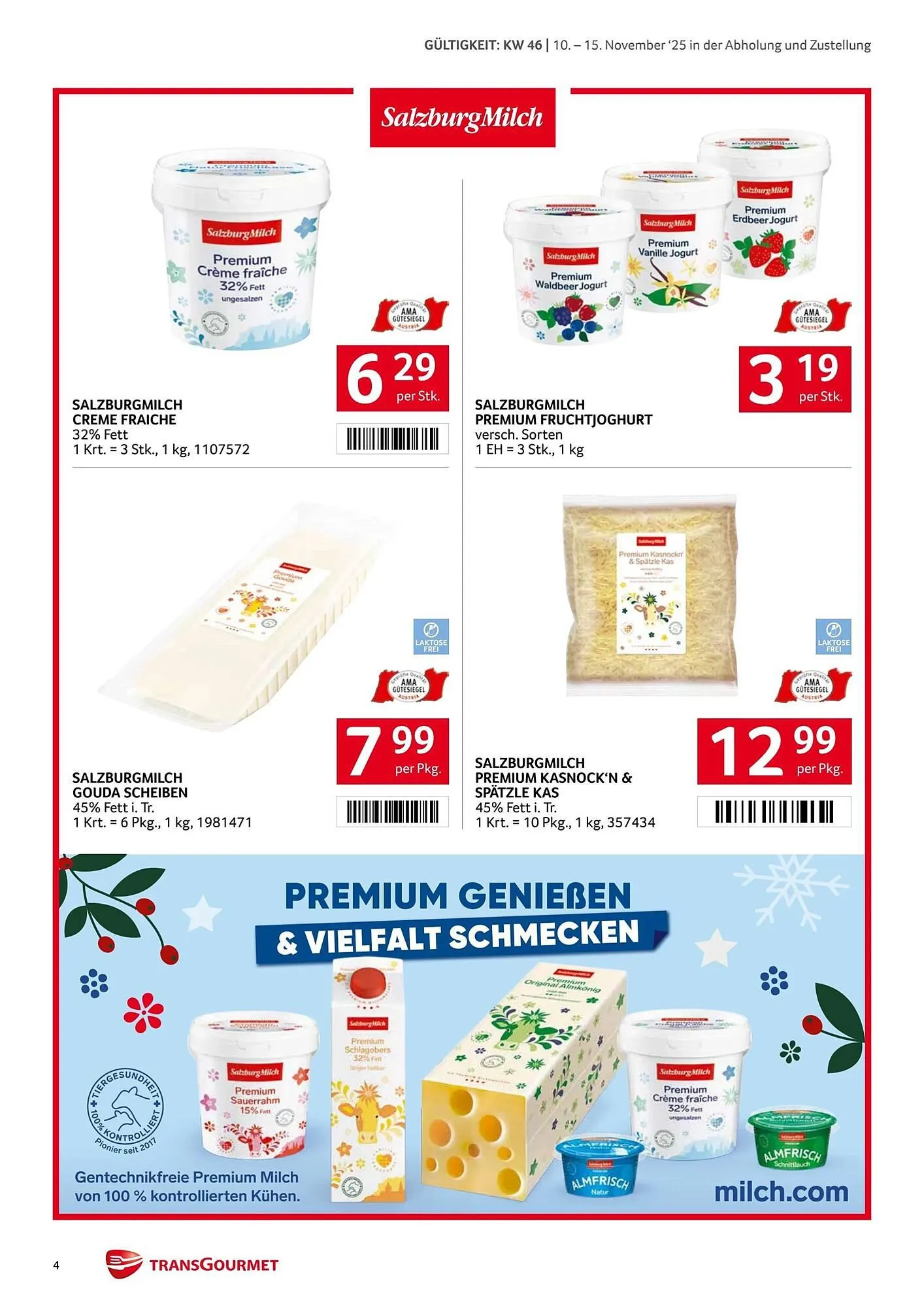 Transgourmet Flugblatt von 10. November bis 15. November 2025 - Flugblätt seite  4