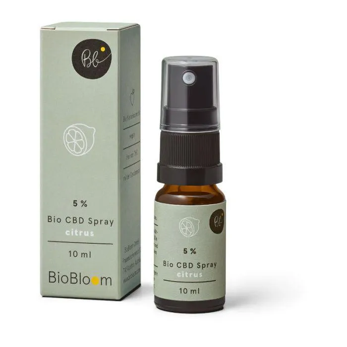 BioBloom 5% Bio CBD Spray – citrus 10ml