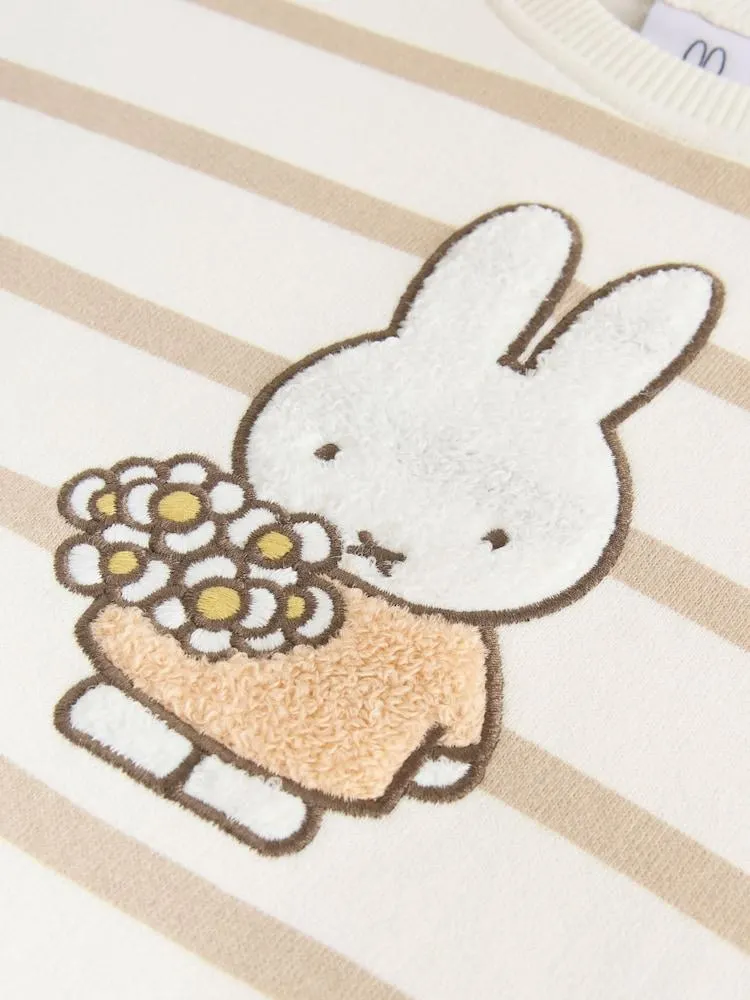 Cream/Streifen - Miffy, Set aus Sweatshirt und Leggings (3M.–7J.)