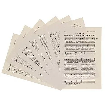 buttinette Notenpapier, 11 x 16,5 cm, 40 Blatt