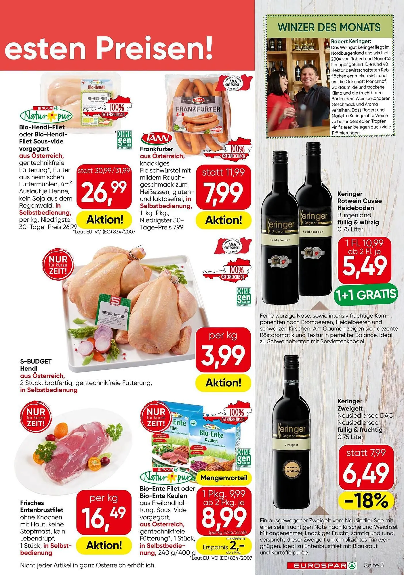 Eurospar Flugblatt von 23. Oktober bis 5. November 2025 - Flugblätt seite 3