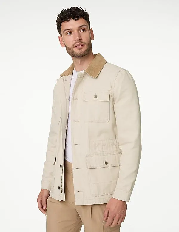 Praktická bunda z čisté bavlny