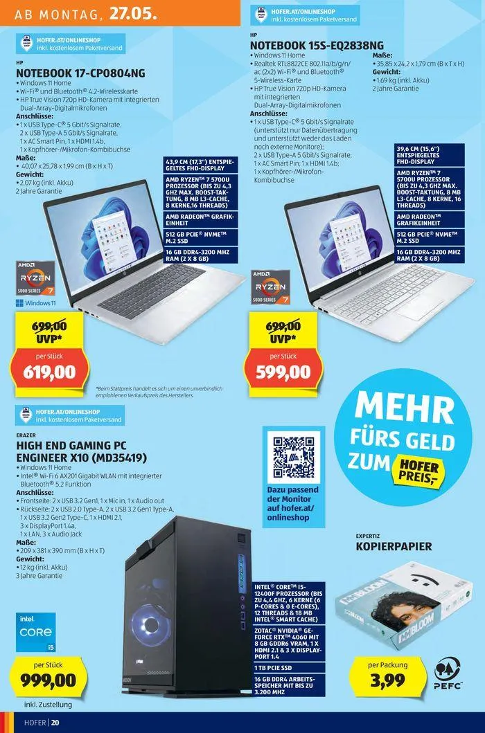 Blättern Sie online im HOFER Flugblatt von 22. Mai bis 5. Juni 2024 - Flugblätt seite 24