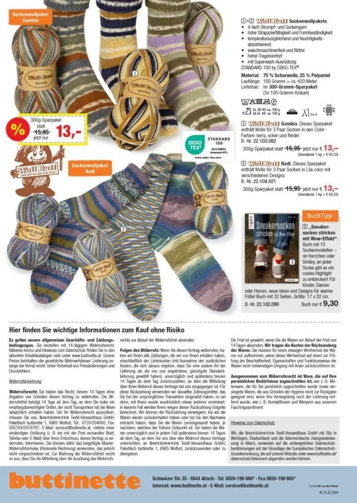 Buttinette katalog von 12. Juli bis 26. Juli 2024 - Flugblätt seite  8