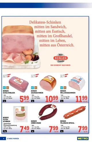 METRO Flugblatt Food - Starke Marken von 20. August bis 2. September 2026 - Flugblätt seite  4