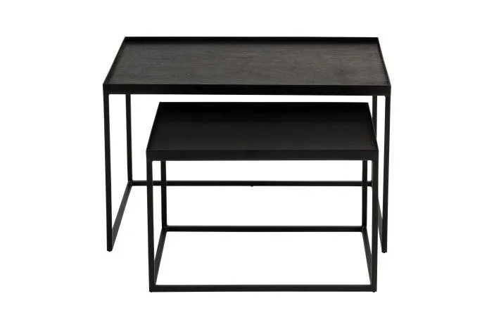 Couchtisch rechteckig - niedrig - 2er Set: S/L