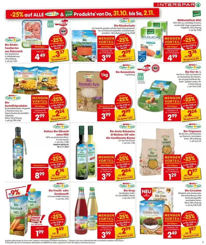 Interspar flugblatt von 29. Oktober bis 12. November 2024 - Flugblätt seite 3