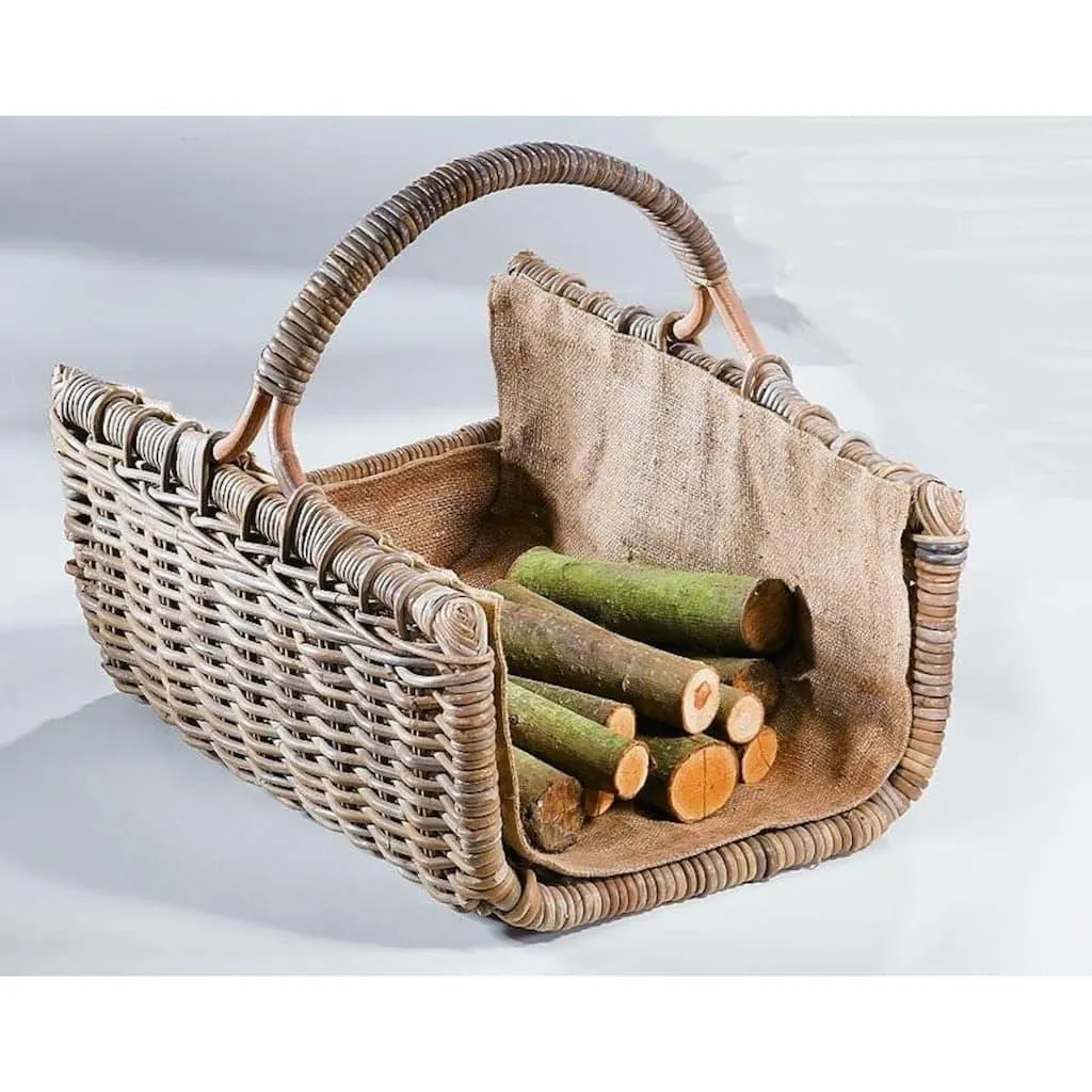 locker Kaminholzkorb