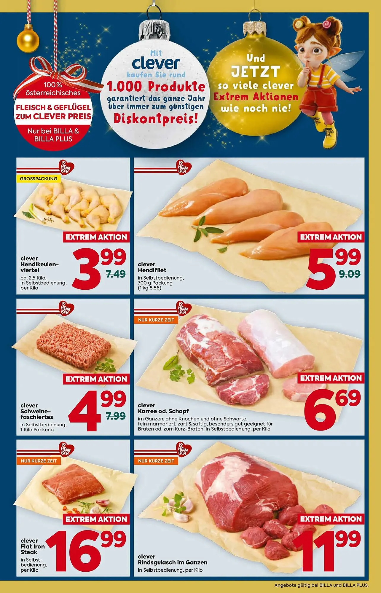 Billa Flugblatt von 4. Dezember bis 10. Dezember 2025 - Flugblätt seite 3