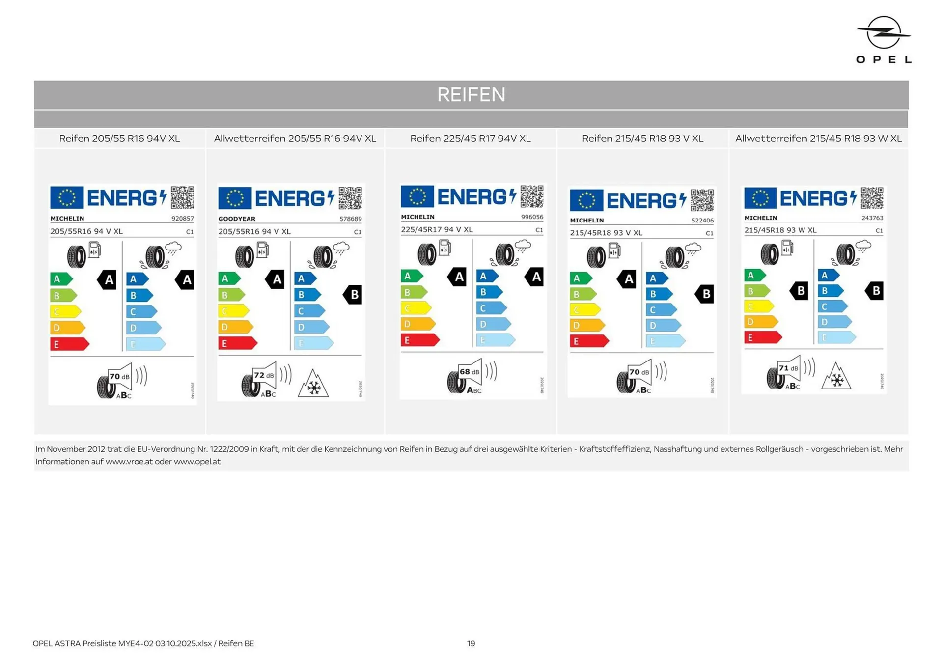 Opel Flugblatt von 3. Oktober bis 18. Februar 2026 - Flugblätt seite 19