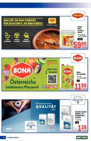 METRO Flugblatt Food - Starke Marken von 20. August bis 2. September 2026 - Flugblätt seite 12