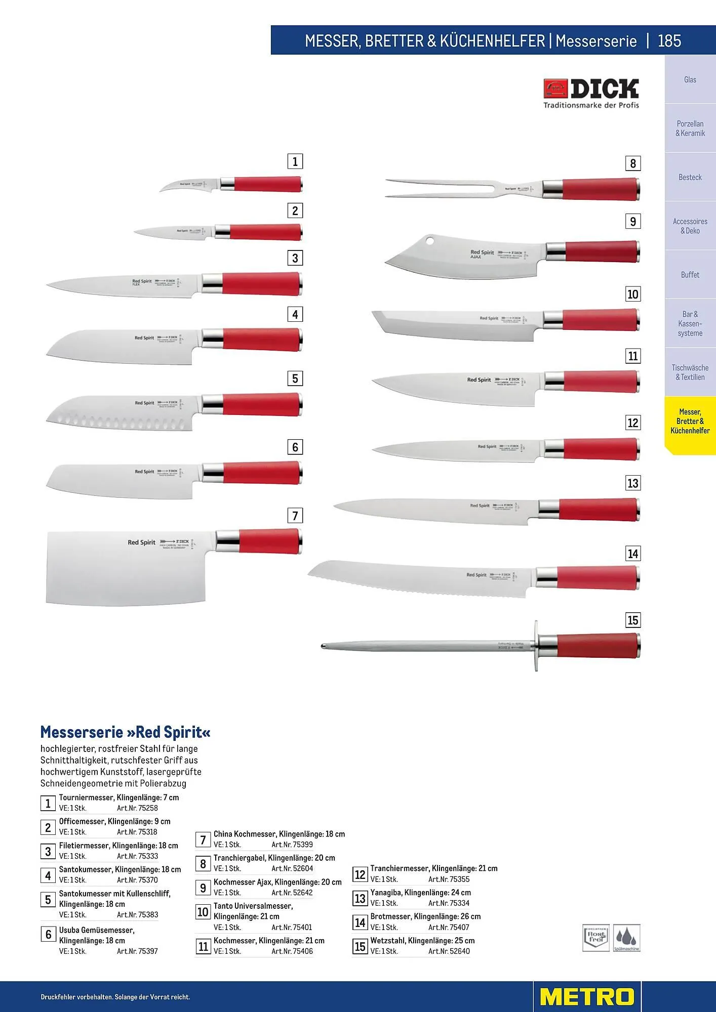 Metro Flugblatt von 25. März bis 31. Dezember 2026 - Flugblätt seite  185